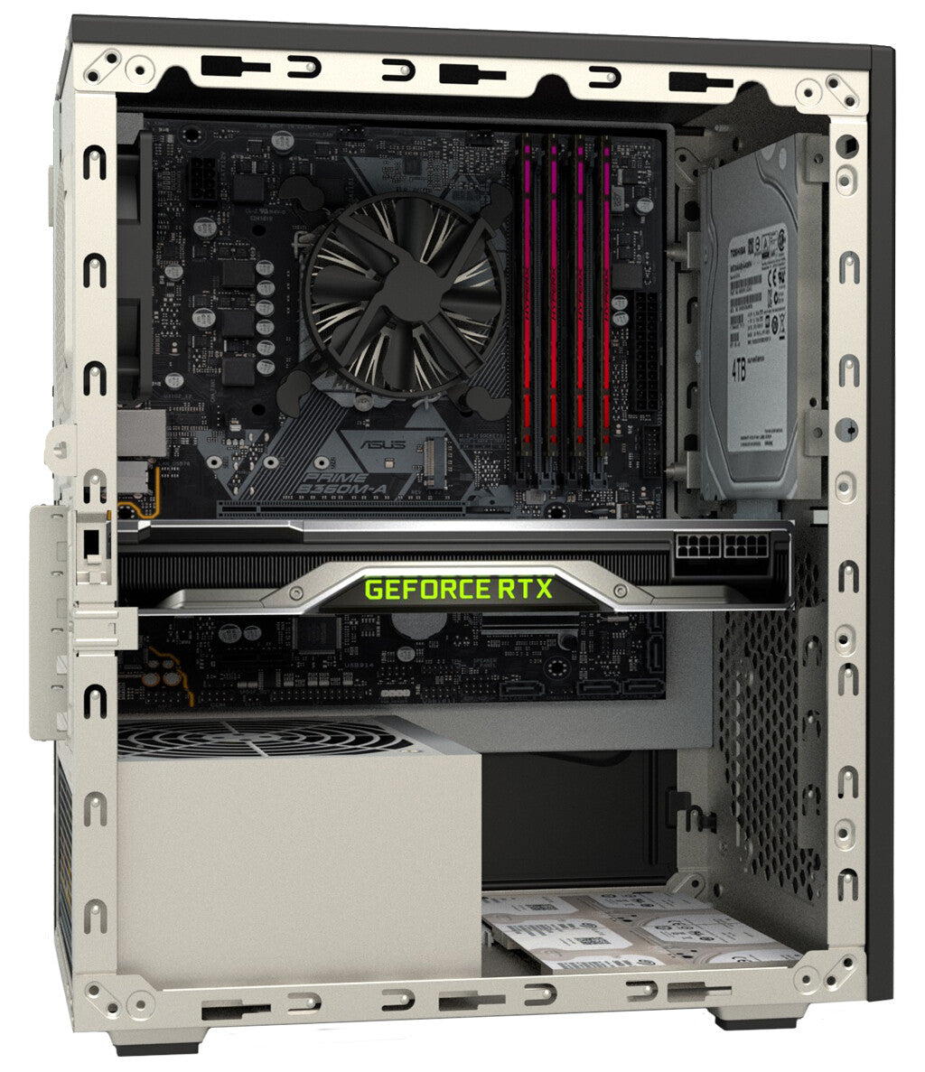 Case SMALLCOM-P - Mini Tower- mATX- USB3- 2XUSB2- Type-C- Mesh