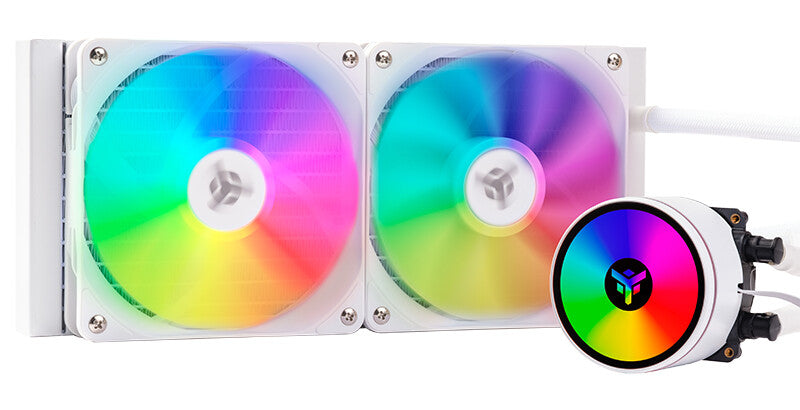 EVOLIQ 240 V2 ARGB (White Edition) liquid heatsink - 240mm - universal skt - PWM - ARGB