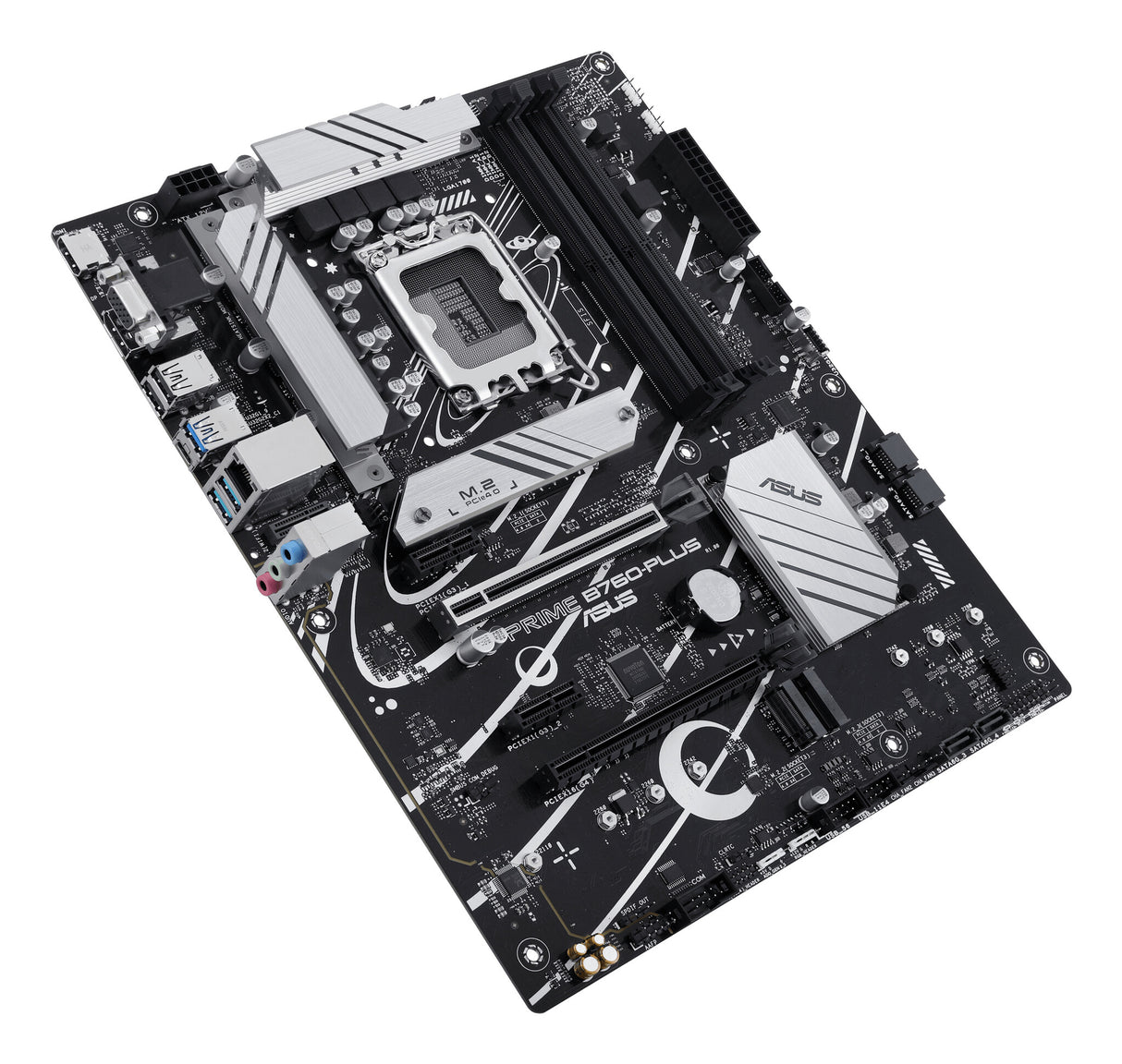 MB Asus 1700 Intel PRME B760-PLUS- PCIe5/4/3- 3xM.2- 4xDDR5- DP- VGA- HDMI- SATA6- USB3.2 Gen2 & Gen1- ATX
