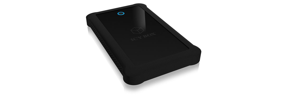 ICY BOX External Case for SSD/HDD 2-5" with 1xUSB3.2 Gen1 Host - UASP - silicone protection