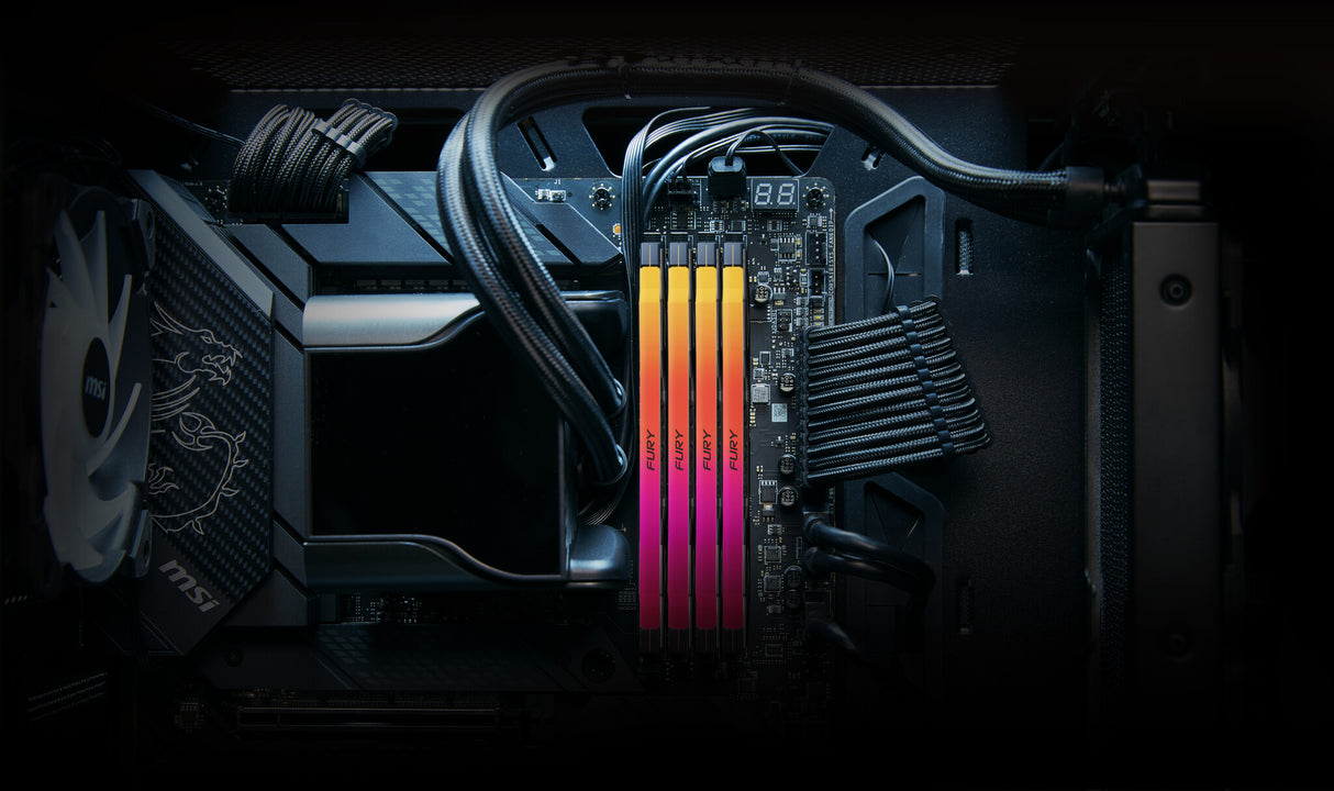 KINGSTON DIMM 32GB (2x16GB) DDR5 6400MHZ CL32 FURY Renegade RGB