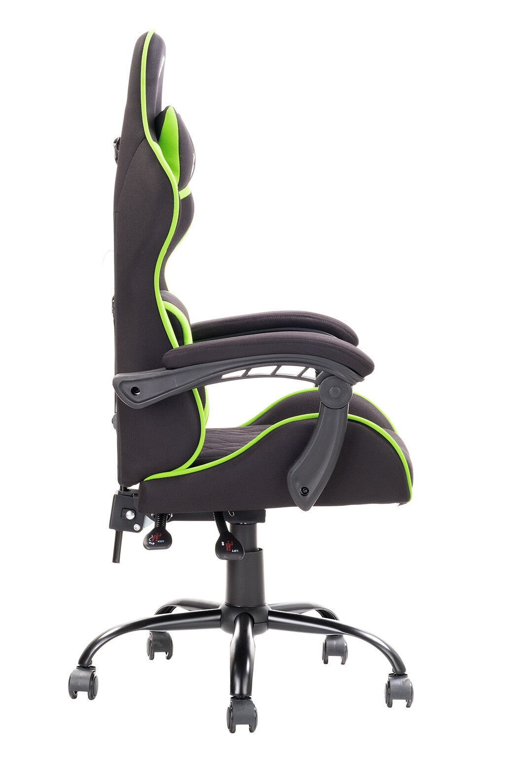 itek Gaming Chair RHOMBUS FF10 - Tessuto- Doppio Cuscino- Schienale Reclinabile- Nero Verde