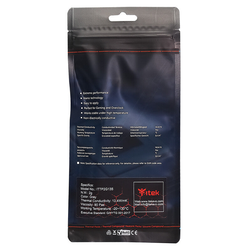 Pasta Termica TG-213 - Siringa da 2g con spatola- Gray- Extreme Performance (13.4 W/mk)