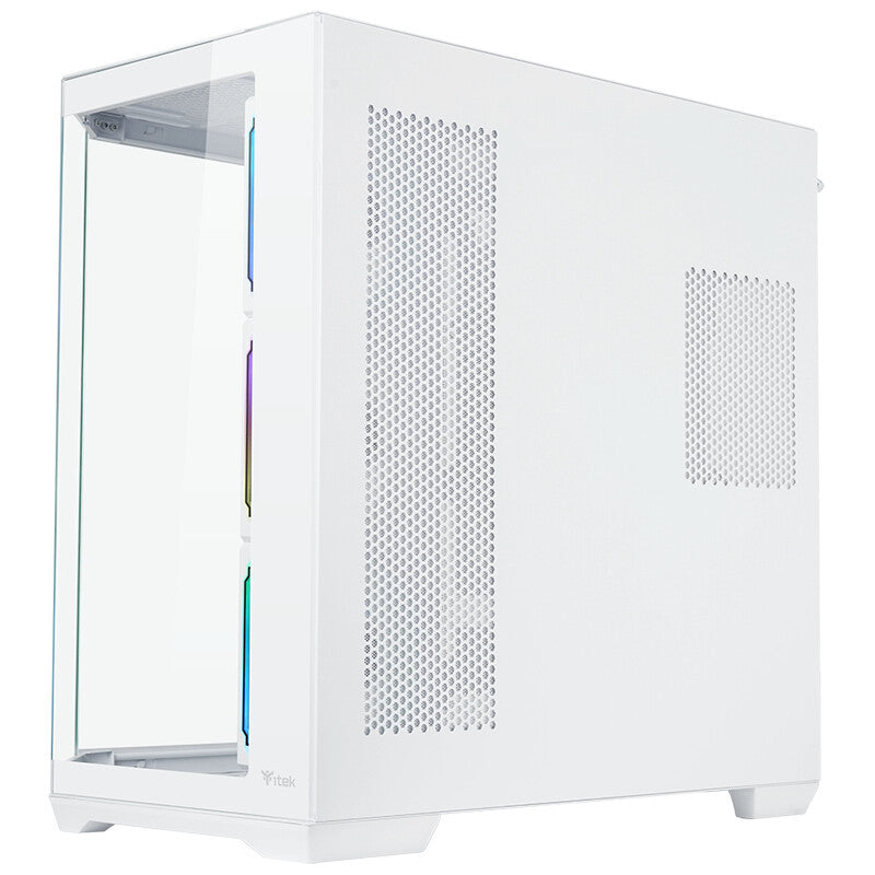 Case DARK CAVE AKU - Gaming Tower- ATX- 4x12cm ARGB fan- USB3- Type-C- Temp Glass Side & Front Panel- White Edition