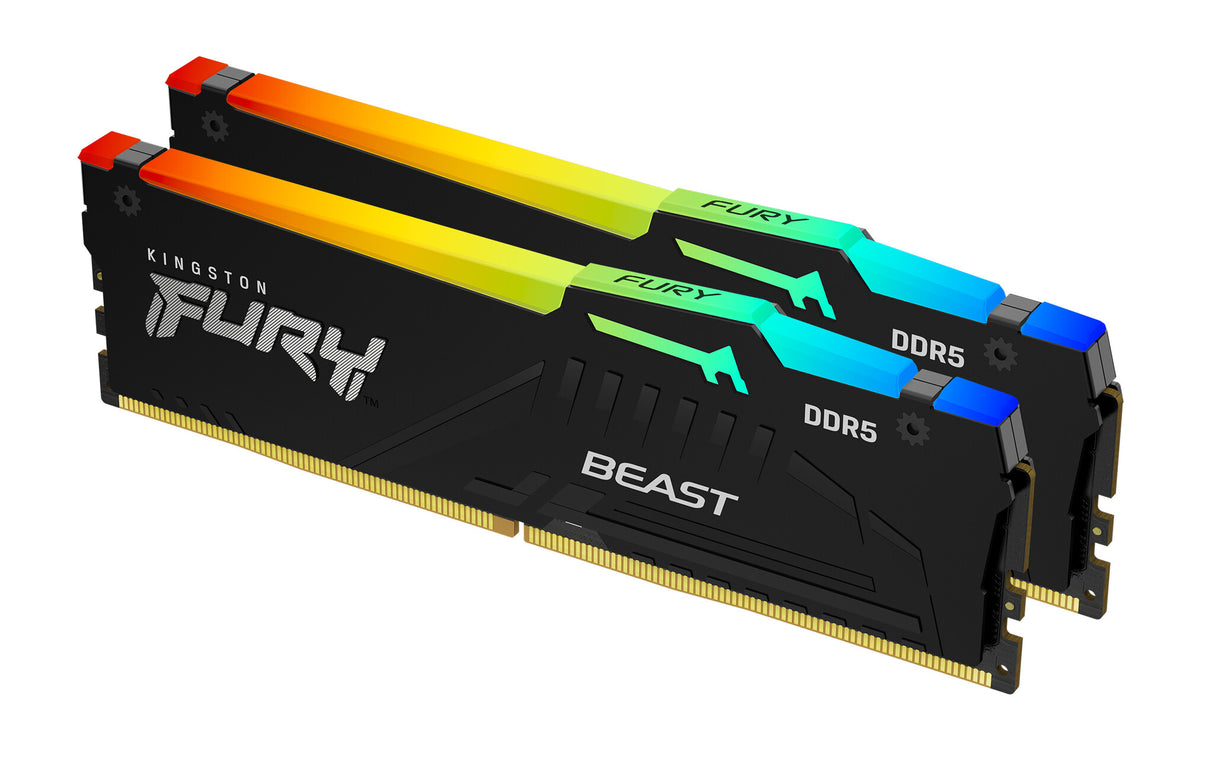 KINGSTON DIMM 32GB (2x16GB) DDR5 6000MHZ CL30 FURY Beast RGB EX