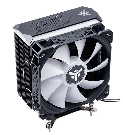 Dissipatore ad aria ICY-4HLA - Skt universale- 150W TDP- 4 HP- ventola 12cm- full black- ARGB