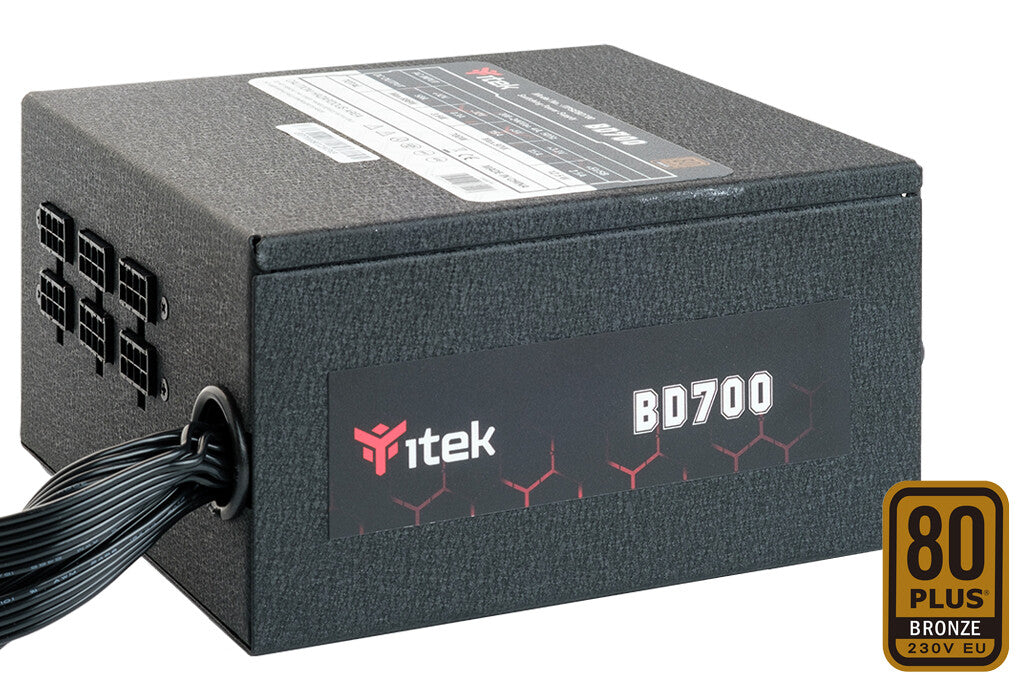 Power Supply BD700 - 700W- 80Plus EU Bronze Active PFC - 12cm HDB Fan - DC to DC - Semi Modular