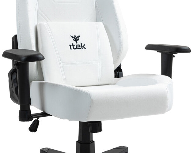 itek Gaming Chair SHUTTLE PM66 - PVC e Tessuto- Braccioli 3D- Nero Bianco