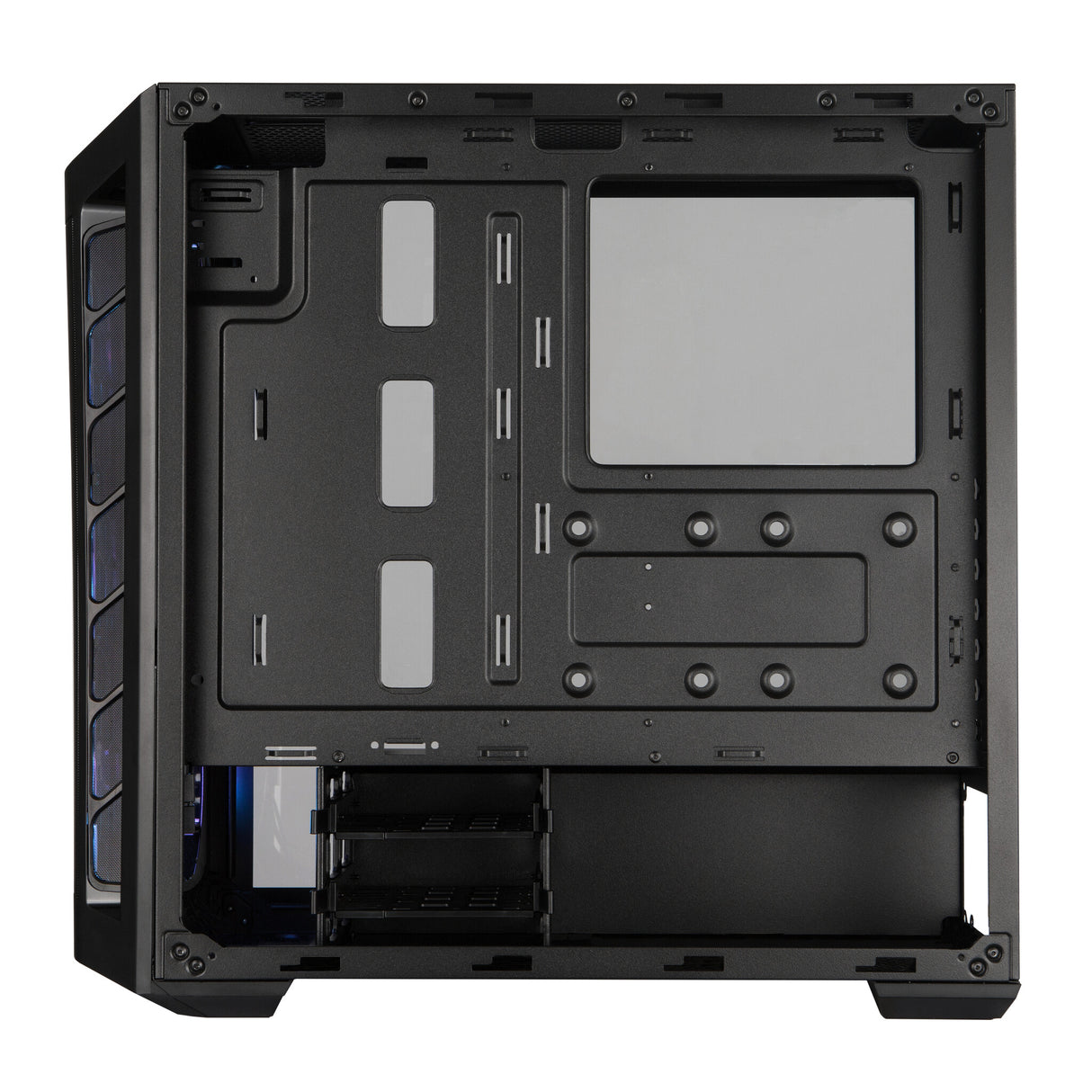 Case MasterBox MB511 ARGB- 2xCombo 2.5"/3.5"-5xSSD- 3x 120 ARGB fans-incl. controller-Radiator Support-Temp.Glass Side P.-NO PSU