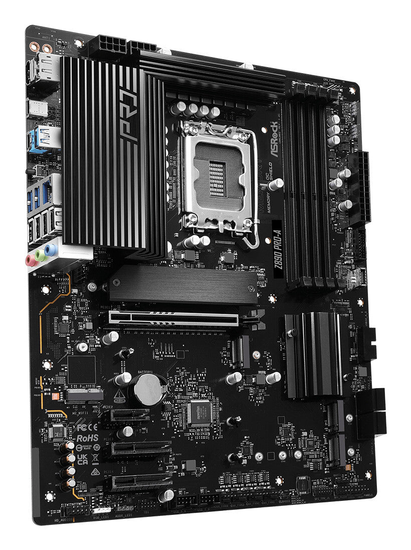 MB Asrock 1851 Z890 PRO-A- 4*DDR5- 4*SATA3- 2*M.2- HDMI- DP- ATX