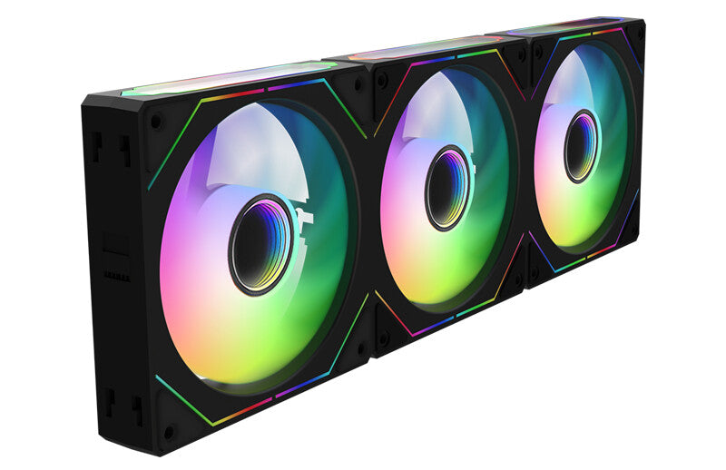 Kit 3x Ventola per case INFINITY Black - 12cm- ARGB Sync 5V 3pin- 4pin PWM- Senza fili