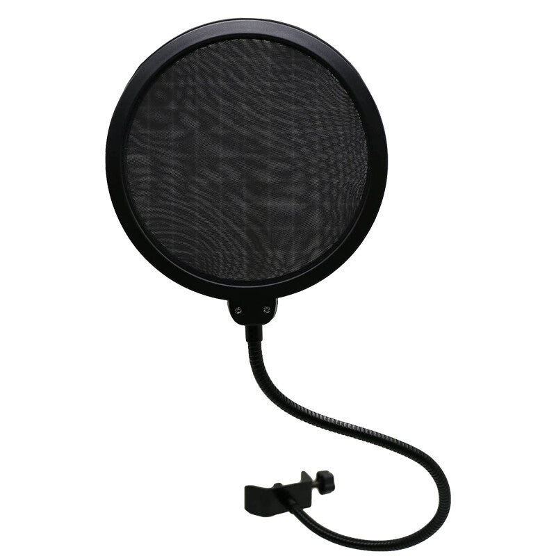 Adjustable table stand for Microphone and Smartphone with Pop Filter - Spider - Clips