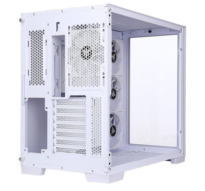 Case DARK CAVE - Gaming Tower- ATX- 4x12cm ARGB fan- 2xUSB3- Type-C- Side & Front Panel Temp Glass- White Edition