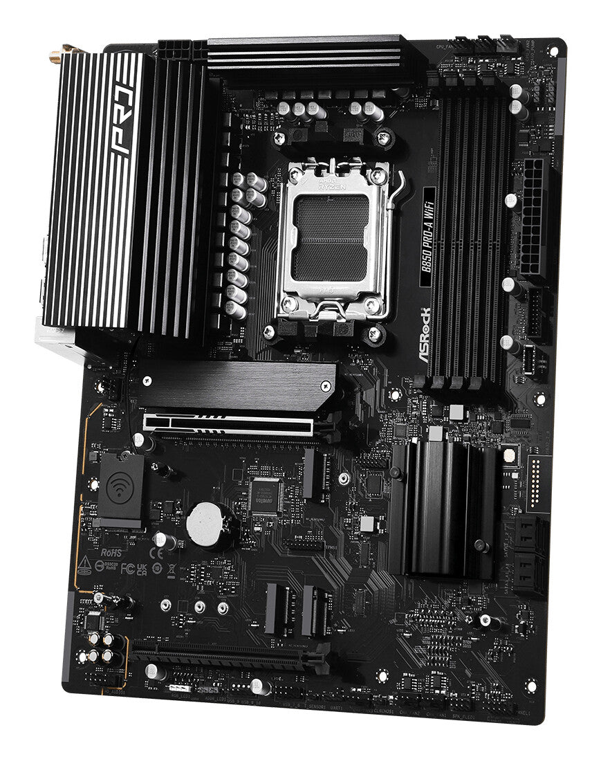 MB Asrock AM5 B850 Pro-A WiFi- 4*DDR5 4*SATA3- 4*M.2- HDMI- Type-C- WiFi 6E + BT- ATX