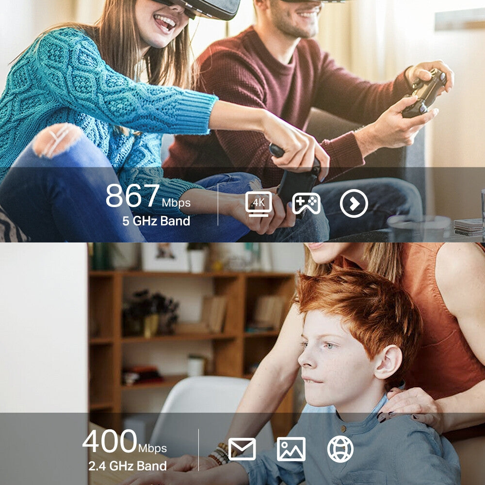 TP-LINK Antenna USB AC1300 867 Mbps at 5 GHz + 400 Mbps at 2.4 GHz- USB 2.0- MU-MIMO