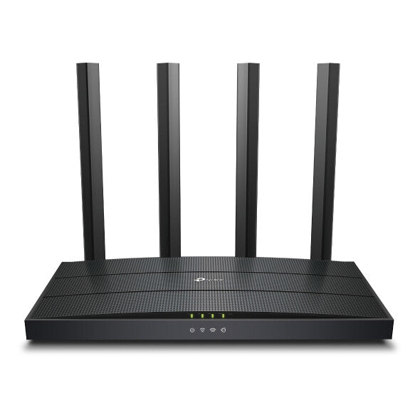 TP-LINK Router Wi-Fi 6 AX1500 300 Mbps at 2.4 GHz + 1201Mbps at 5 GHz- 4× Antennas- 1GHz Dual Core CPU- 1× Gigabit WAN Port