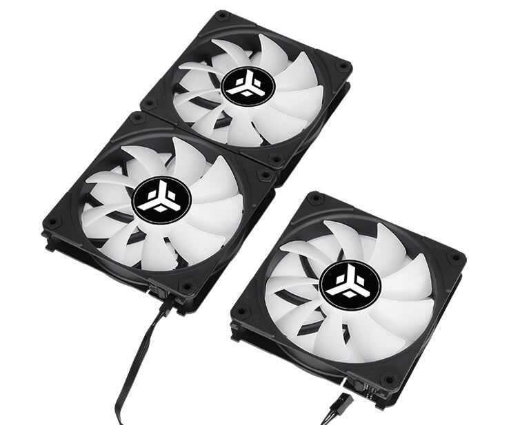 Kit 3x Ventola per case UW12 Black - 12cm- ARGB Sync 5V 3pin- 4pin PWM- Senza fili