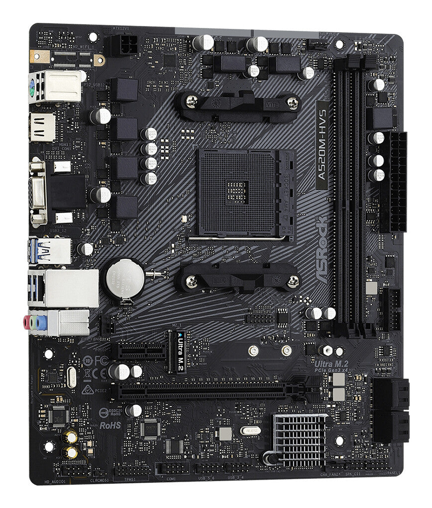MB Asrock AM4 A520 HVS 2x DDR4 D-SUB HDMI M-ATX