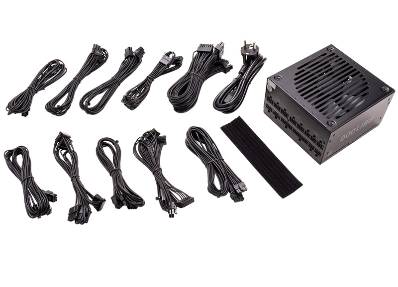 Alimentatore PBI1000 - 1000W- 80Plus Platinum- ATX 3.1- Ventola FDB 14cm- Cond Giapponesi- Modulare