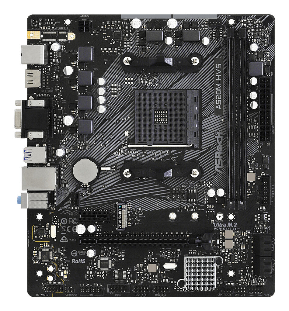 MB Asrock AM4 A520 HVS 2x DDR4 D-SUB HDMI M-ATX