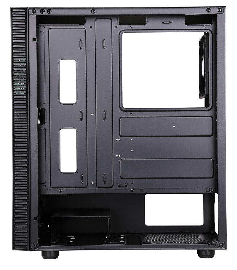 Case SYLENT 03N - Silent Middle Tower- USB3- 3x12cm fan- coated. sound absorbing