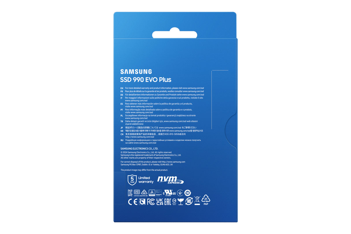 SSD SAMSUNG 990 EVO Plus - 1TB M.2 PCIe Gen4x4 (R7150- W6300)