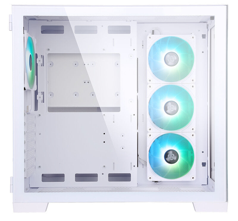 Case DARK CAVE - Gaming Tower- ATX- 4x12cm ARGB fan- 2xUSB3- Type-C- Side & Front Panel Temp Glass- White Edition