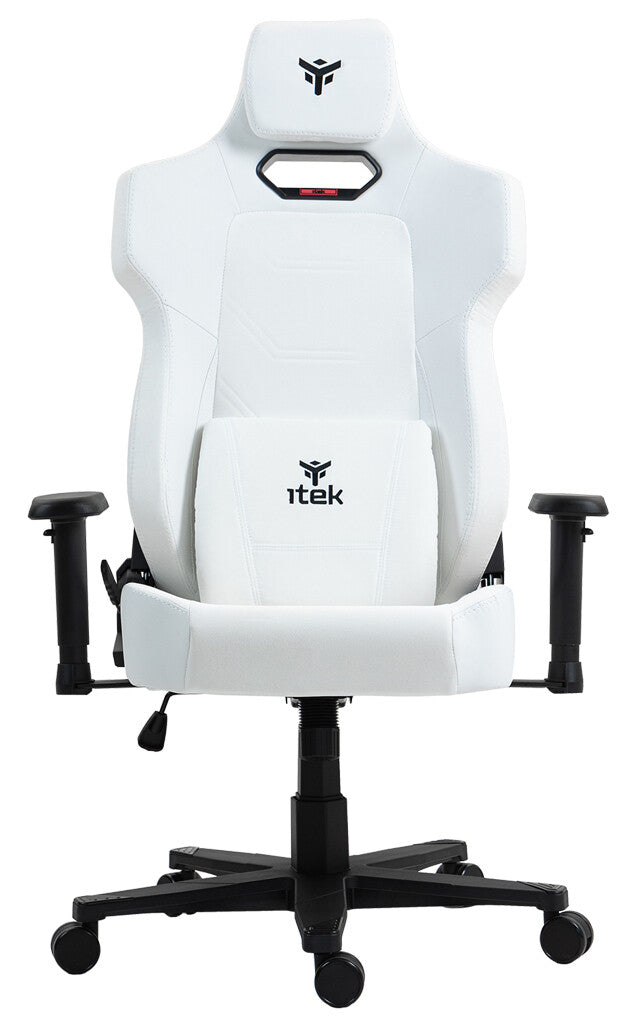 itek Gaming Chair SHUTTLE PM66 - PVC e Tessuto- Braccioli 3D- Nero Bianco