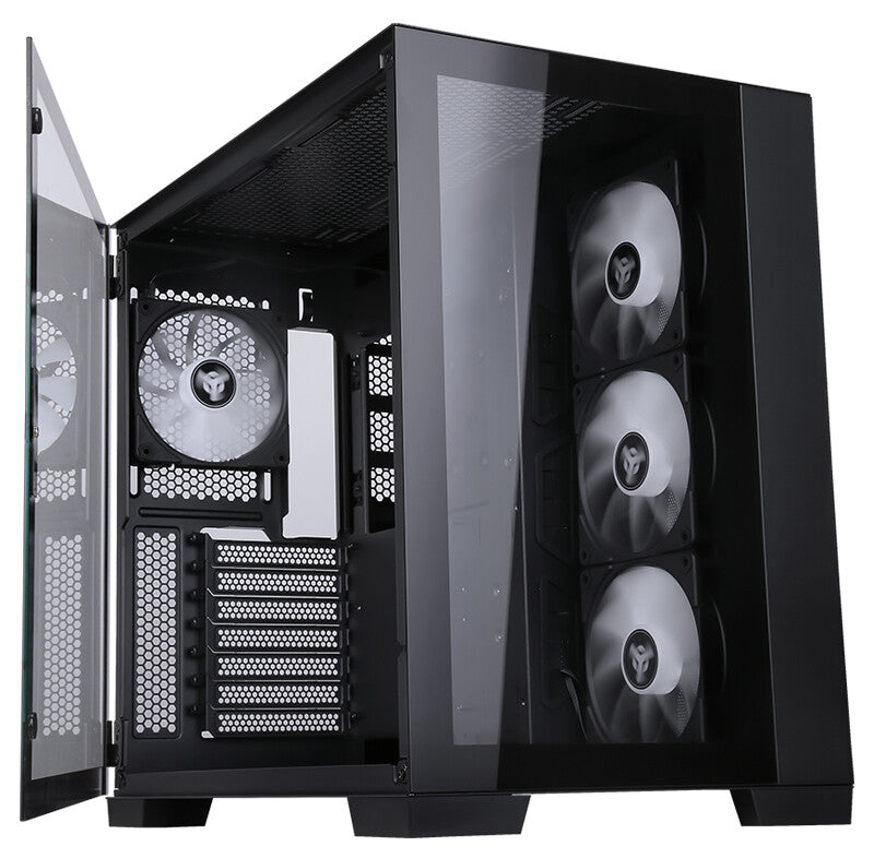 Case DARK CAVE - Gaming Tower- ATX- 4x12cm ARGB fan- 2xUSB3- Type-C- Side & Front Panel Temp Glass