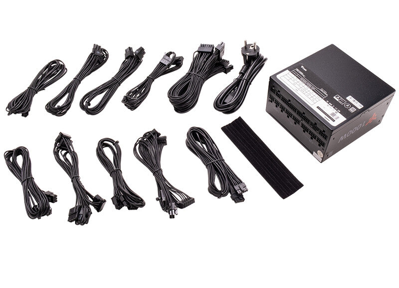 Alimentatore PBI1000 - 1000W- 80Plus Platinum- ATX 3.1- Ventola FDB 14cm- Cond Giapponesi- Modulare