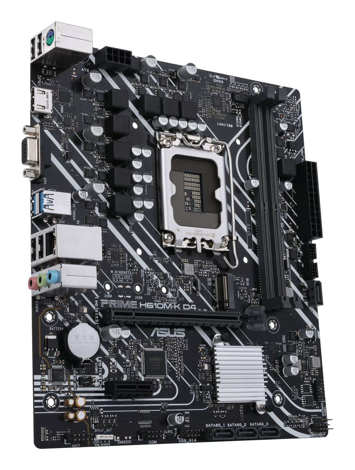 MB Asus 1700 Intel PRIME H610M-K- PCIe4- M.2- 2xDDR4- HDMI- D-Sub- SATA6- USB3.2 Gen1- mATX