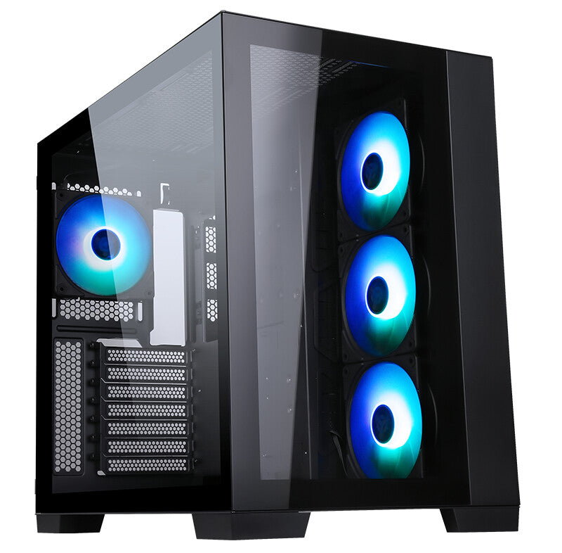 Case DARK CAVE - Gaming Tower- ATX- 4x12cm ARGB fan- 2xUSB3- Type-C- Side & Front Panel Temp Glass