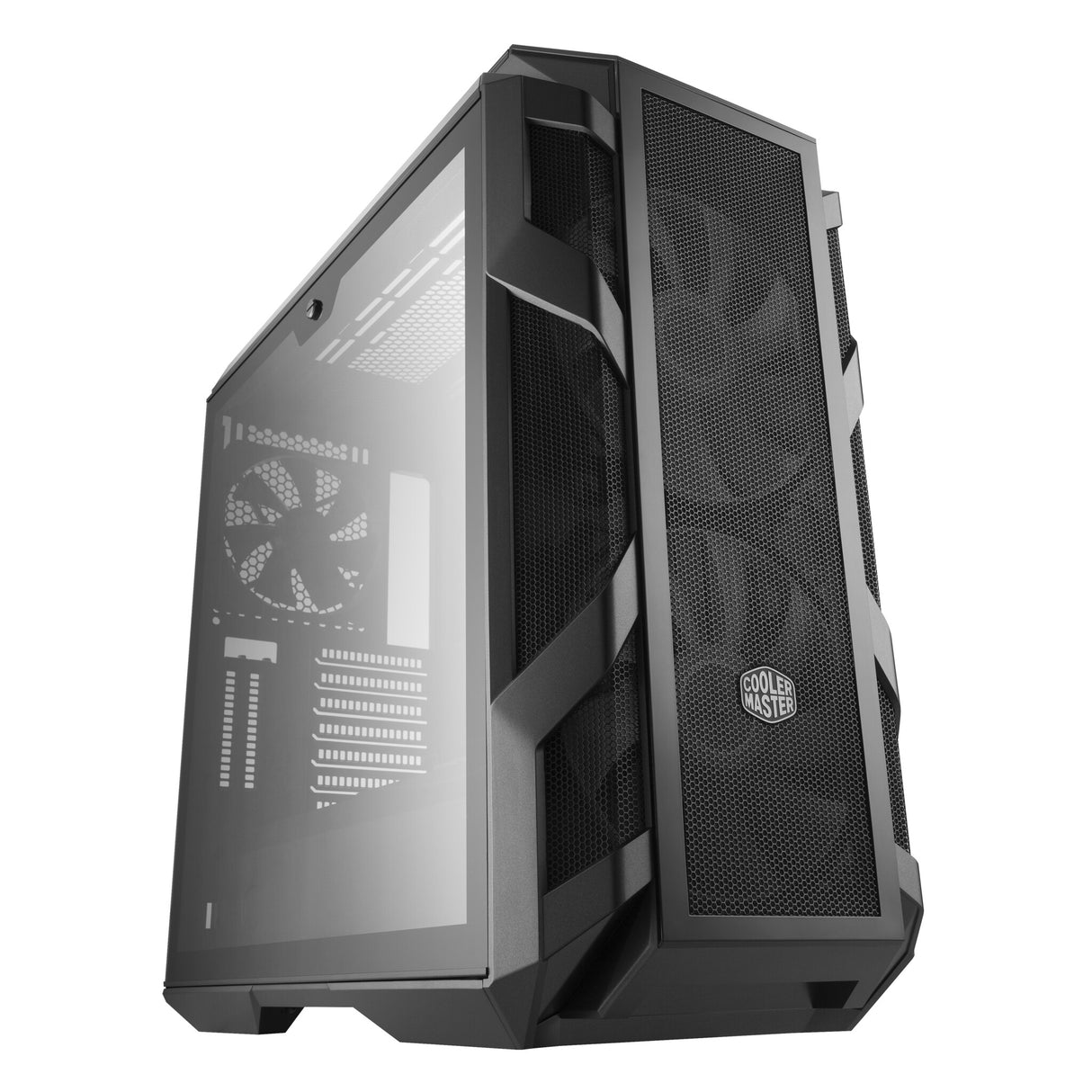 Case MasterCase H500M- 2USB3-Audio I&O-2x 2.5"/3.5"-2x 2.5"-2x 200mm ARGB Front Fans 140mm Rear Fan-Radiator Supp.-NO PSU