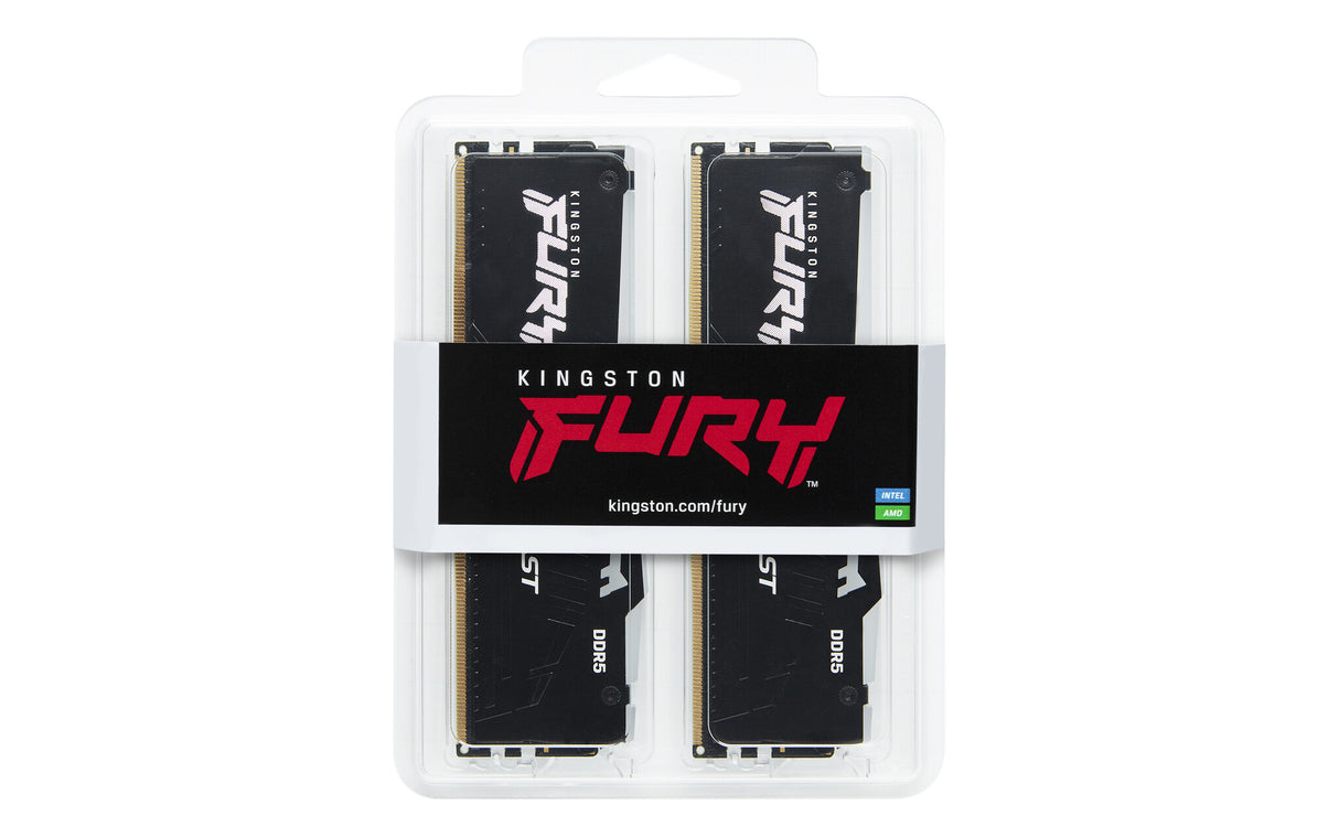 KINGSTON DIMM 32GB (2x16GB) DDR5 6000MHZ CL30 FURY Beast RGB EX