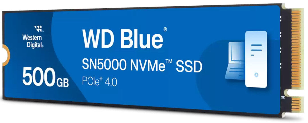 SSD WD BLUE SN5000 - 500GB M.2 PCIe Gen4x4 (R5000 - W4000)