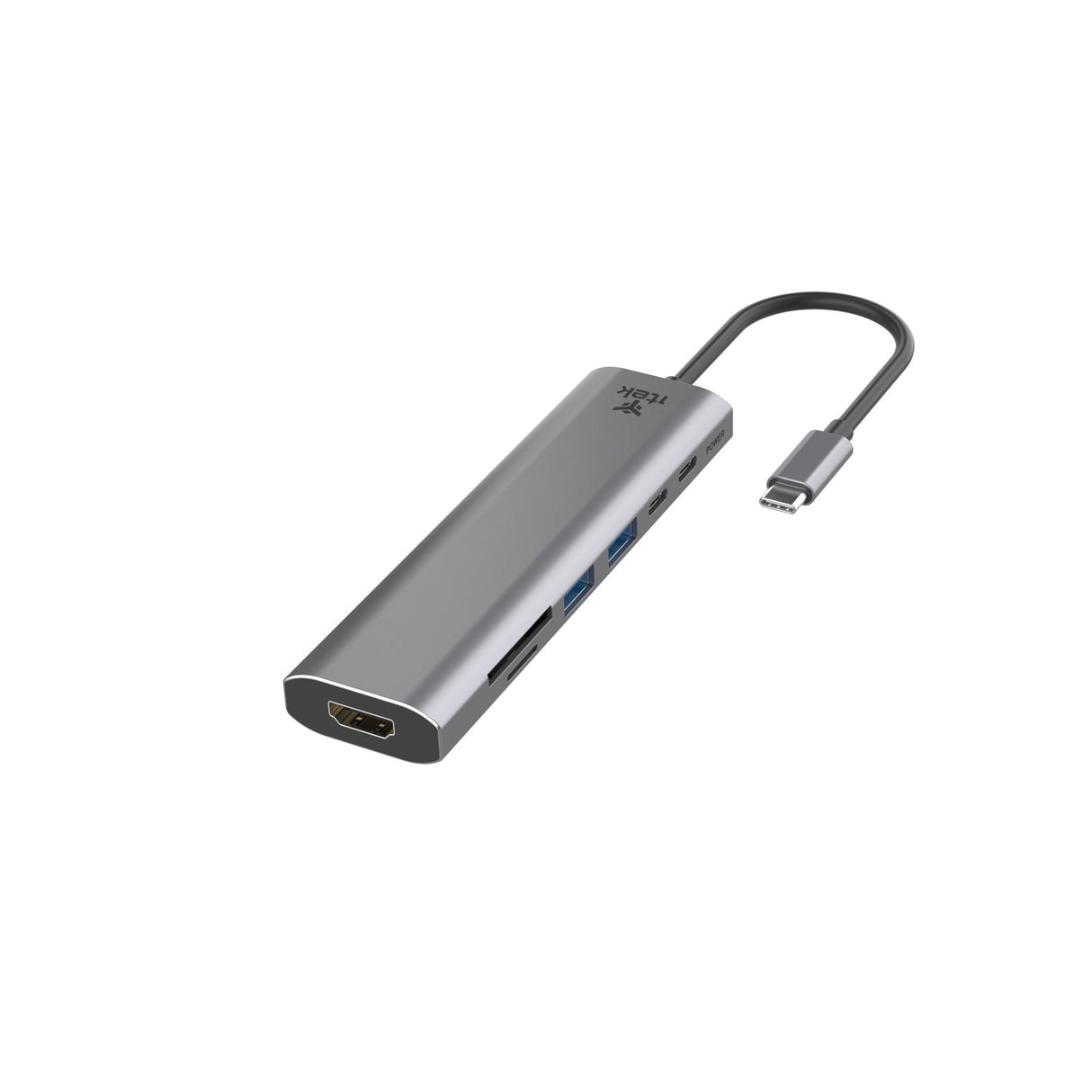 ITEK HUB USB-C 7 in 1- HDMI + 2USB3.0 + SD/TF + 2USB-C