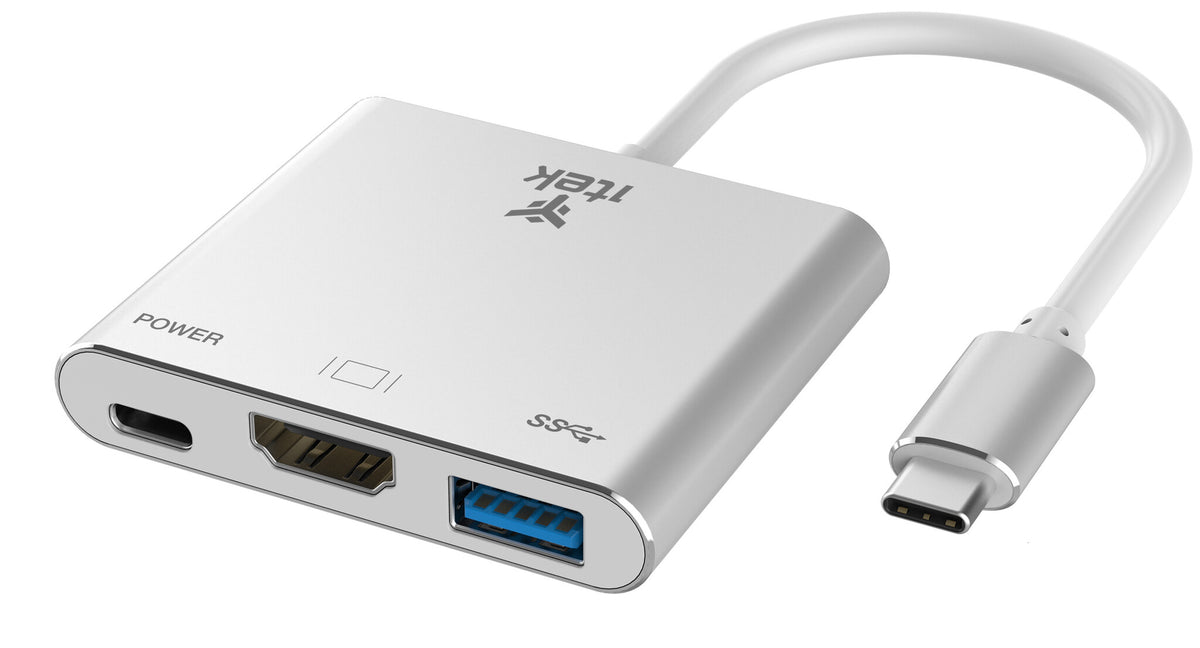 ITEK Adattatore USB-C a USB3.0(5G) + HDMI(4K) + USB-C(100W PD)