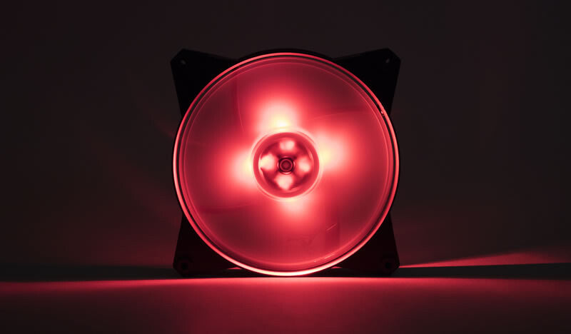 MasterFan Pro 140 Air Pressure RGB PACK- 140mm LED fan- 500 ~ 800 RPM- 3in1 with RGB controller