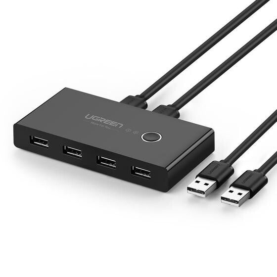 UGREEN Box Condivisione 2 PC in 4 periferiche USB 2.0