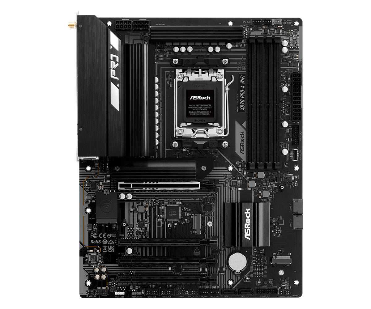 MB Asrock AM5 X870 PRO-A WIFI- 4*DDR5 4*SATA3- 3*M.2- HDMI- Type-C- WiFi 7 + BT5- ATX