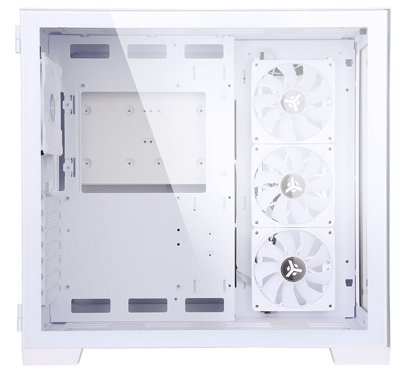 Case DARK CAVE - Gaming Tower- ATX- 4x12cm ARGB fan- 2xUSB3- Type-C- Side & Front Panel Temp Glass- White Edition