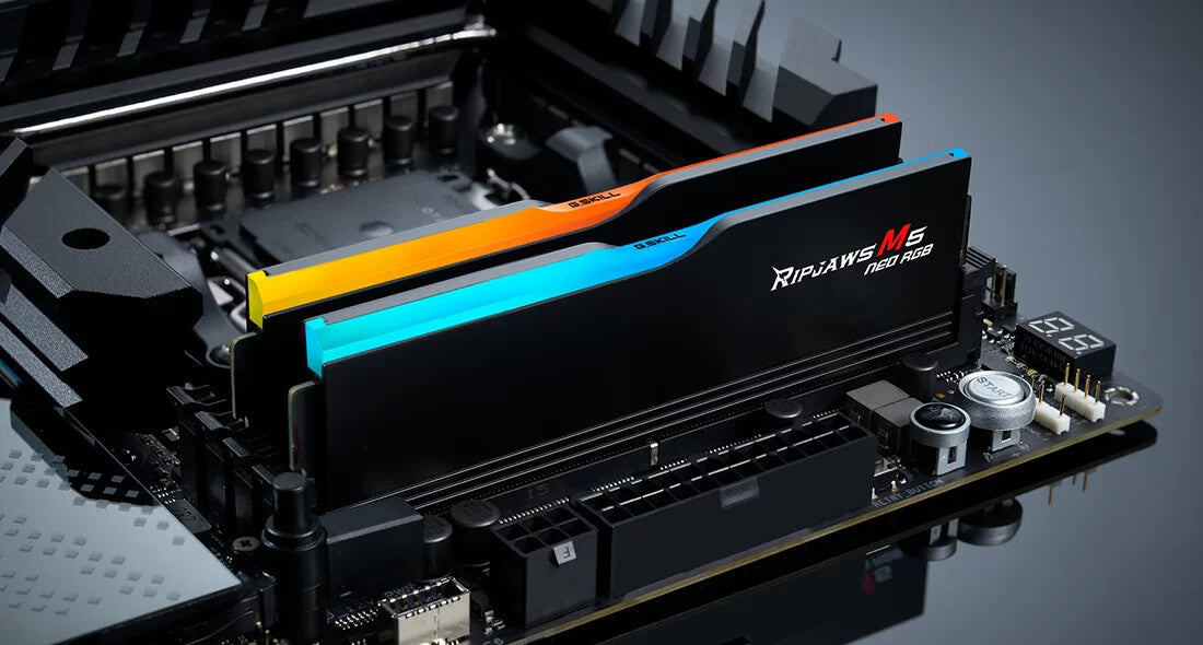 G.Skill DIMM 32 GBDDR5-6000 (2x16GB) Dual-Kit- Ripjaws M5 Neo RGB- AMD EXPO- Black