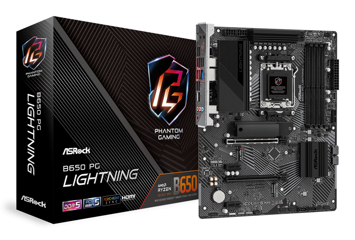 MB Asrock AM5 B650 PG LIGHTNING 4*DDR5 4*SATA3 ATX