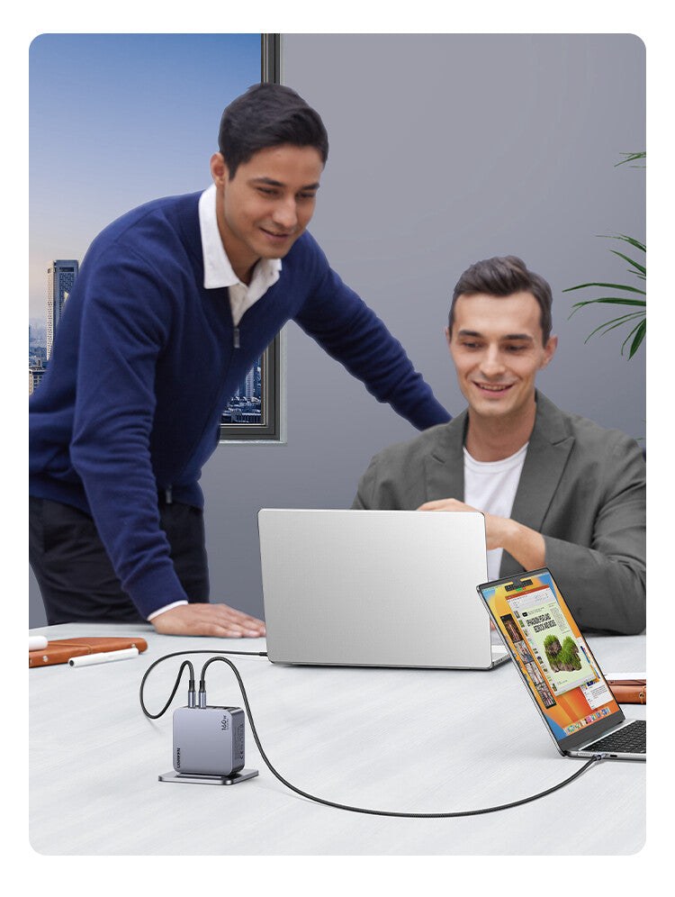 UGREEN Caricatore USB 160W GaN Nexode Pro- 3x Type-C- 1xUSB3 Black