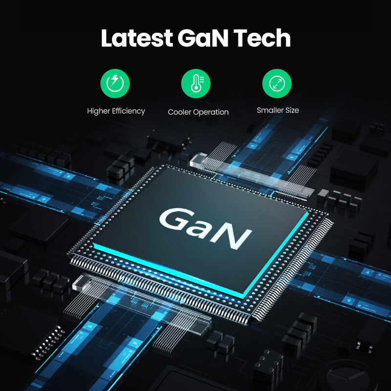 UGREEN Caricatore USB 100W GaN Nexode- 3x Type-C- 1xUSB3 Black