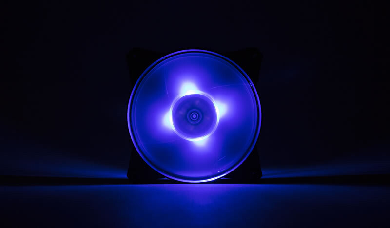 MasterFan Pro 120 Air Flow RGB PACK- 120mm LED fan- 650 ~ 1100 RPM- 3in1 with RGB controller