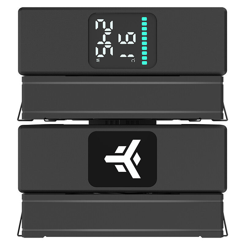 Dissipatore ad aria ICY-6HAT - Skt universale- 250W TDP- 6 Heatpipe- 12cm Fan- Digital Display