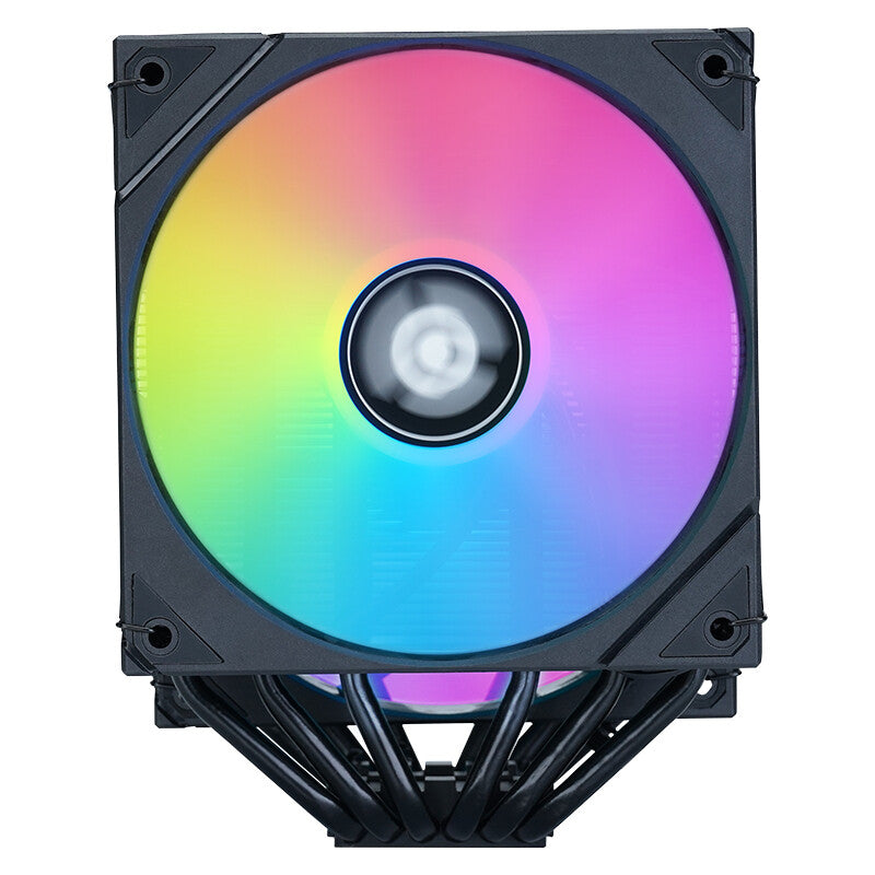 Dissipatore ad aria ICY-6HATP - Skt universale- 250W TDP- 6 Heatpipe- 2x12cm ARGB Fan- Digital Display