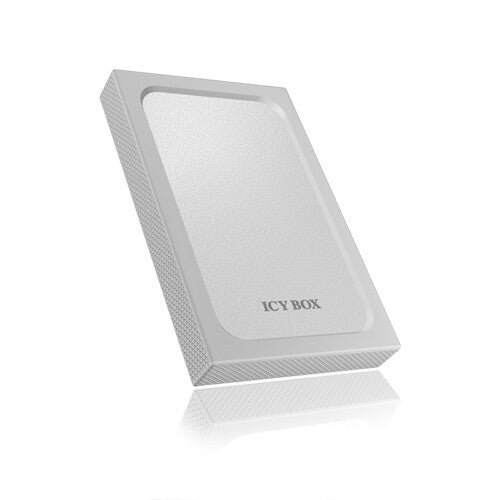 ICY BOX Case esterno per SSD/HDD 2.5" (9.5mm) con USB3.0- UASP- SATA III (6 Gbit/s)- Tool-less- Cust. in Silicone