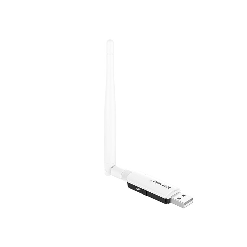 Tenda USB and PCIe U1 Antennas - 802.11 b/g/n-2.4GHz: 300Mbps-1 3.5 dBi antenna-USB 2.0-WPS button
